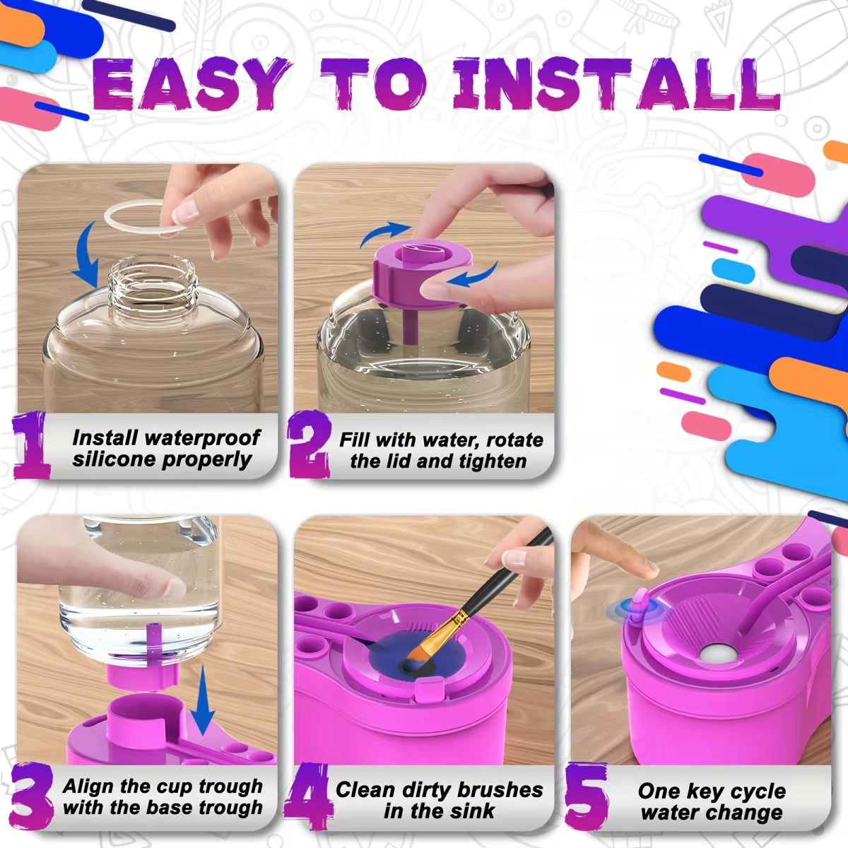 Smart Brush Cleaner Bucket
