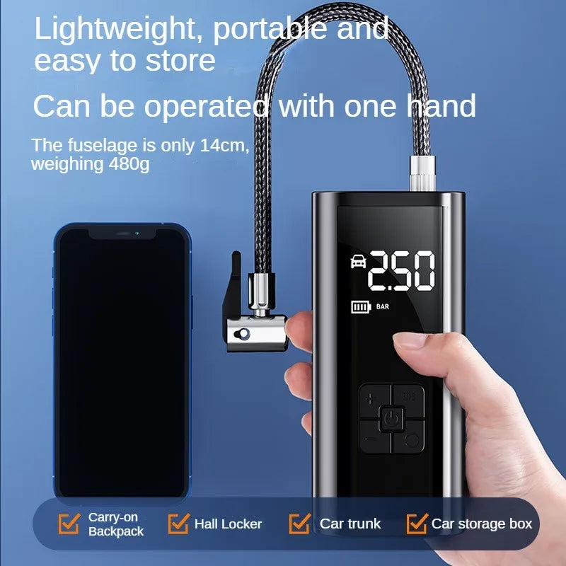 Compact Air Pump for Tires