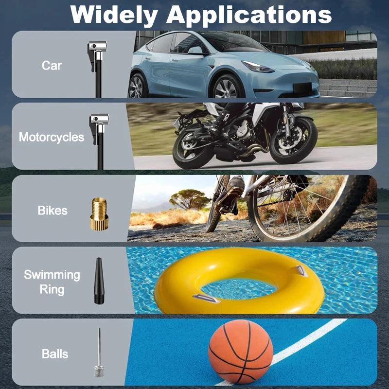 Compact Air Pump for Tires