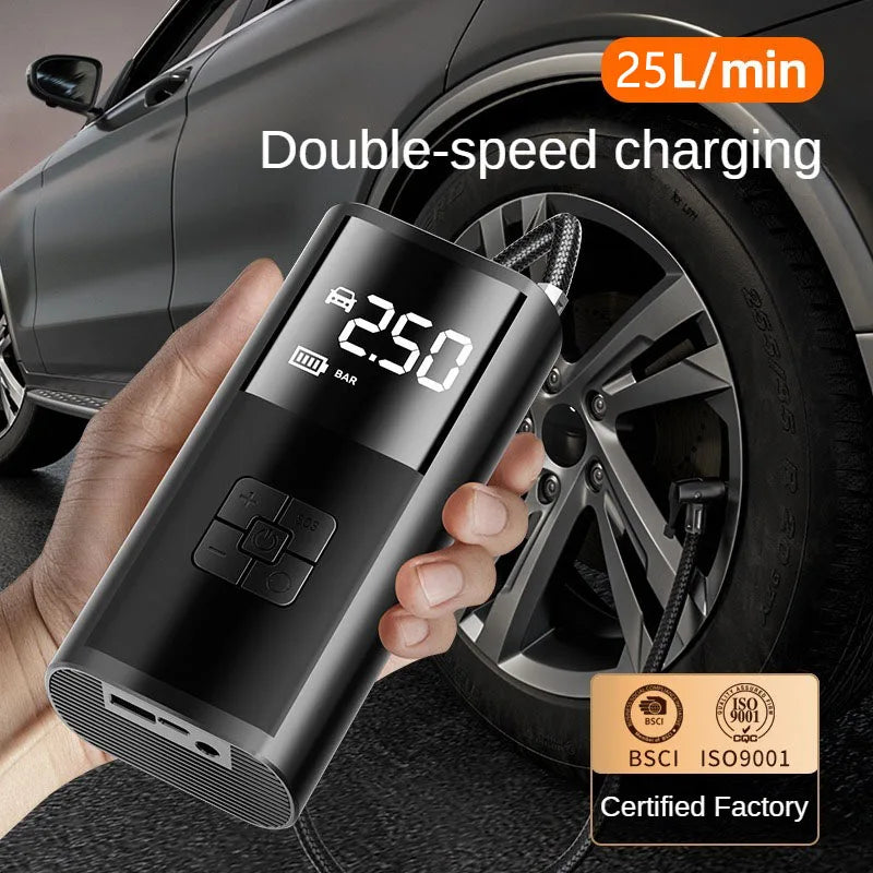Compact Air Pump for Tires