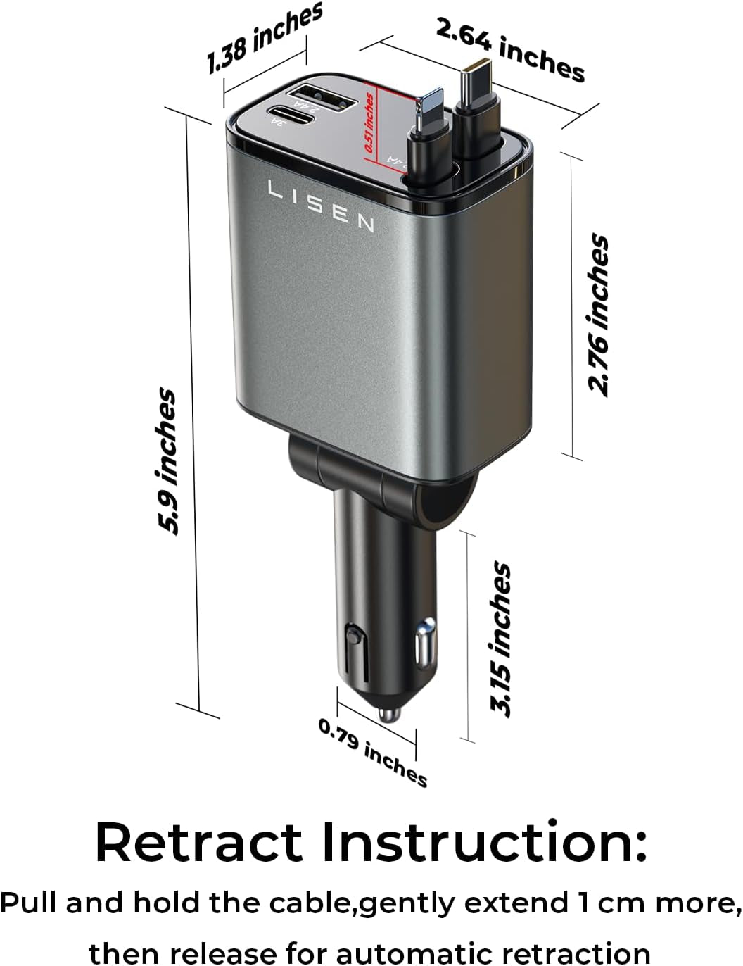 LISEN Smart Car Charger