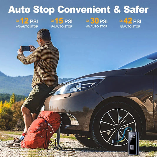 Compact Air Pump for Tires